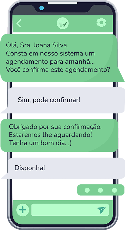 Confirmações automáticas via whatsapp - GestãoClínic