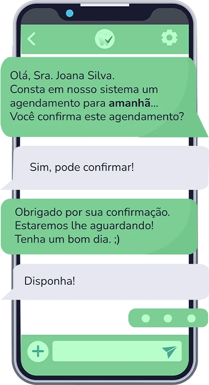 Confirmações automáticas via whatsapp - GestãoClínic